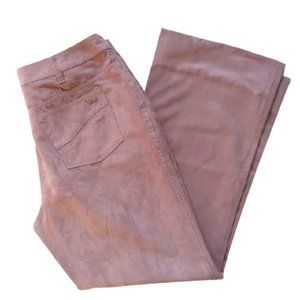 Point Zero Mauve Micro Suede Straight Leg Y2K Pant- Sz. 13